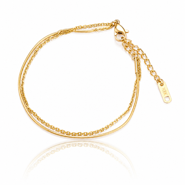 Simple Double Layer Anklet