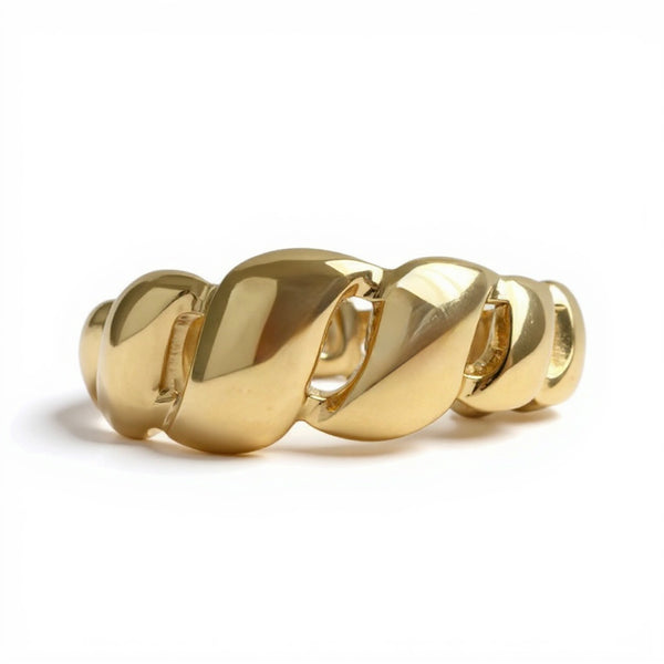 Rolled Band Adjustable Ring