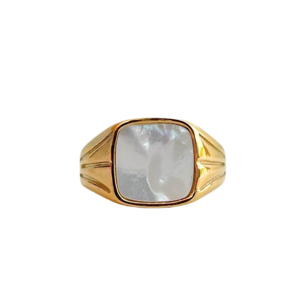 White Shell Ring