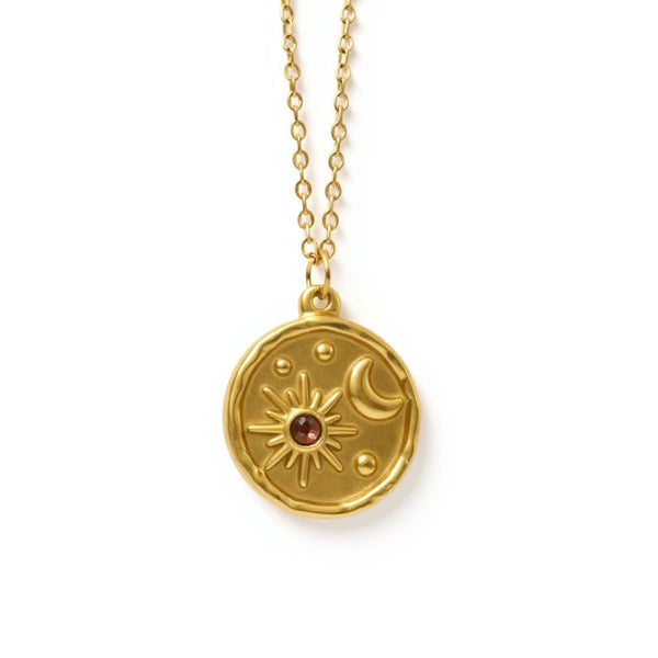 Moon & Star Pendant Necklace
