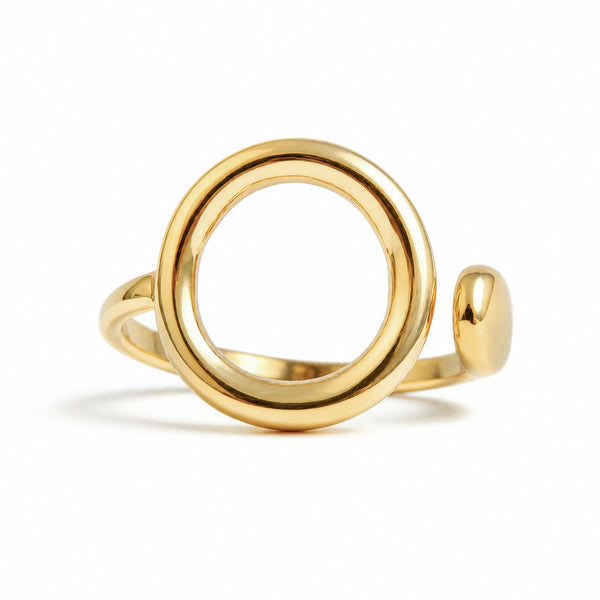 Irregular Round Shape Adjustable Ring