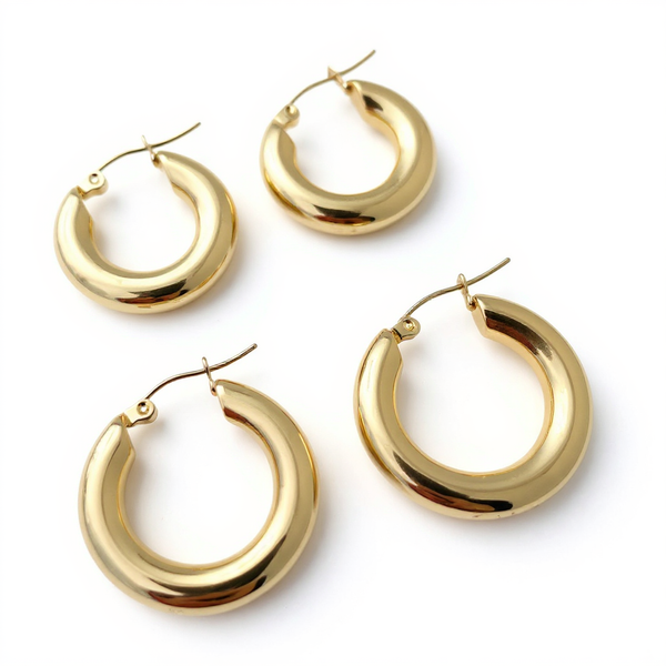 Chunky Hoops Earrings