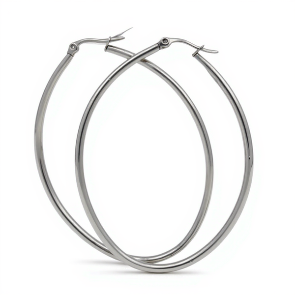Minimalist Oval Hoop Earrings