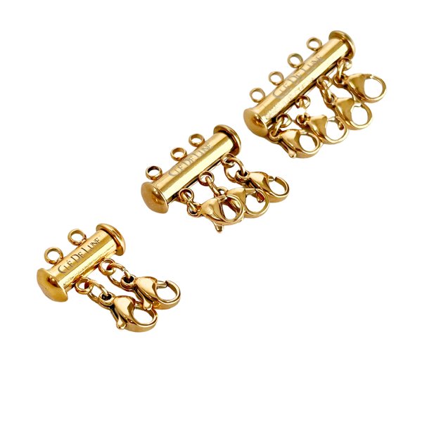 Detangler Multiple Clasp Slide Lock For Layering Necklaces