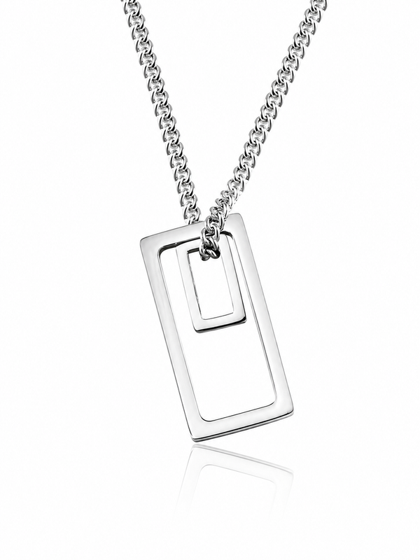 The Geometric Rectangles Pendant Necklace
