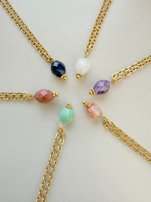 Minimal Natural Stone Necklace