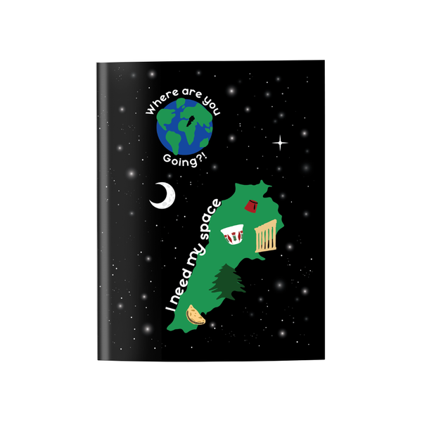 Lebanon Leaving Earth Illustration A6 Pocket Notebook - Milkey Way Collection