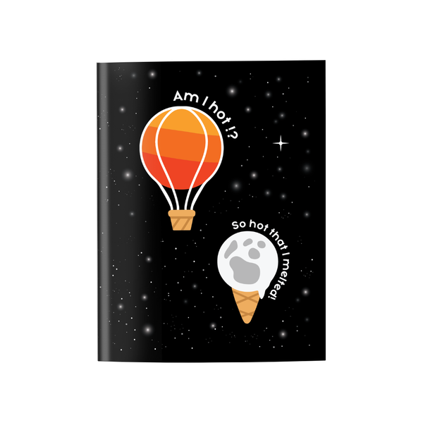 Moon & Sun Illustration A6 Pocket Notebook - Milkey Way Collection