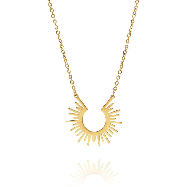 Sun Ray Pendant Necklace