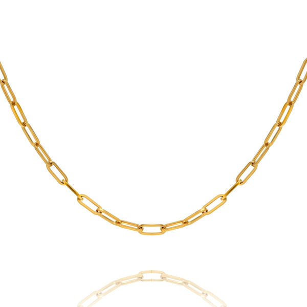 The Minimalist Linked Empty Chain Layering Necklace