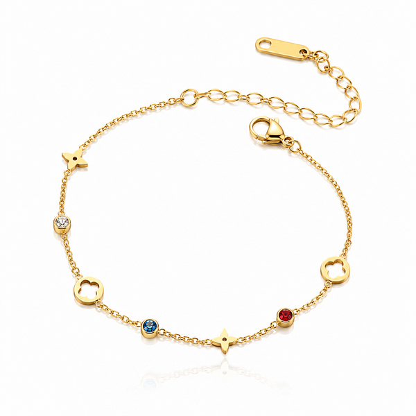 Lucky Charm Clover Anklet