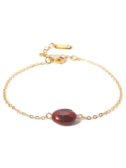 Must Have Red Agate Semi-Precious Gemstone Bracelet