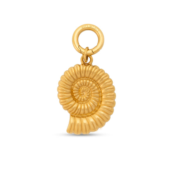 Swirling Shell Charm