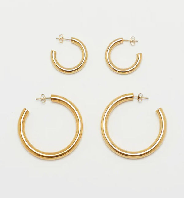 Bold Thick Open Hoops