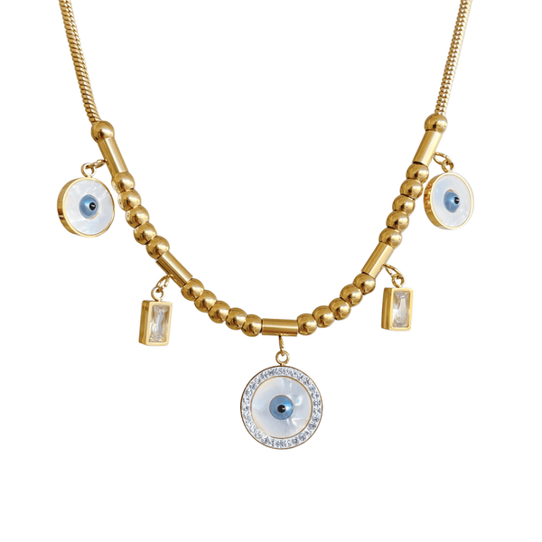 The Third Eye With Zircon Charms Necklace