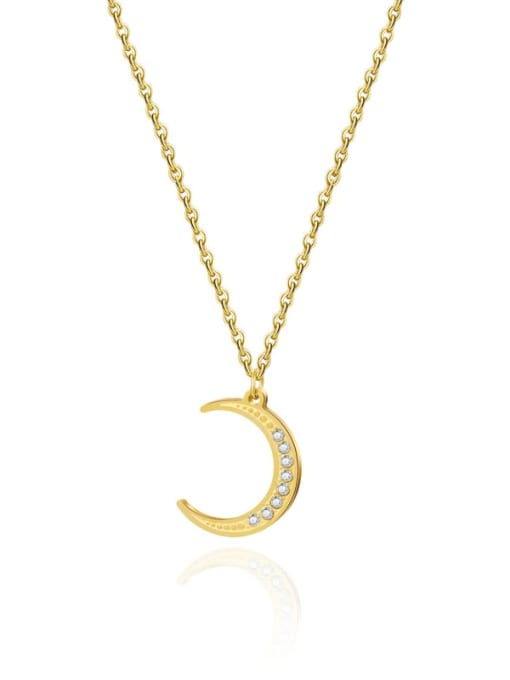 Shining Crescent Moon Necklace