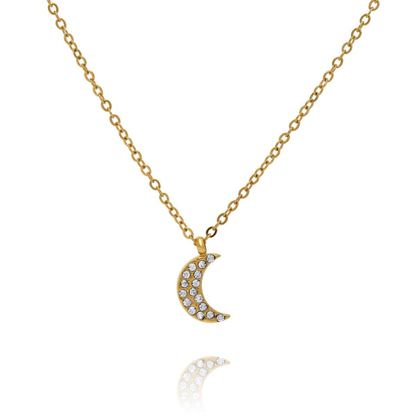 Moon In The Night Sky Necklace