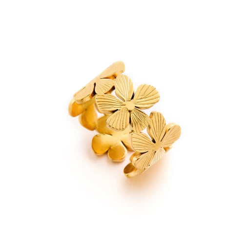 Floral Bond Adjustable Ring