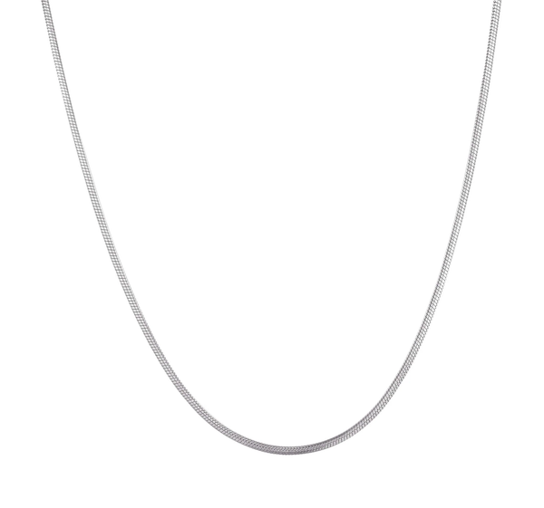 Simple Rounded Snake Layering Chain Necklace